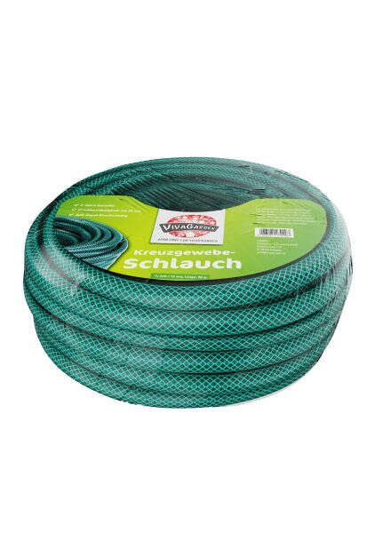 VIVAGARDEN Kreuz-Gewebeschlauch 1/2 Zoll 20 m